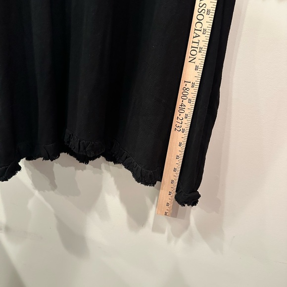 NWT Umgee Linen Blend Animal Print Ruffle Sleeves Tunic Top Blouse Sz XL - Picture 7 of 10